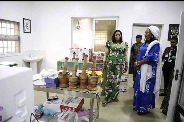 The Naval Officers' Wives Association - NOWA led by the National Vice President Mrs Zainab Akpan paid a courtesy visit to Mrs Oghogho Gwarbine Musa the President, Defence and Police Officer's wives Association -DEPOWA at their Secretariat on the 9th of October 2023