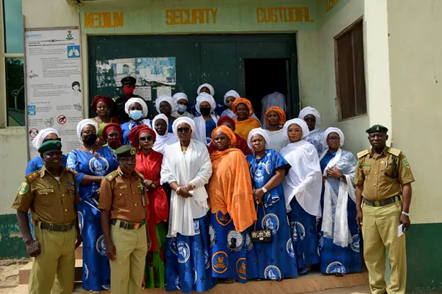 Visit to National Correctional Service (24 inmates with lesser punishments were released)