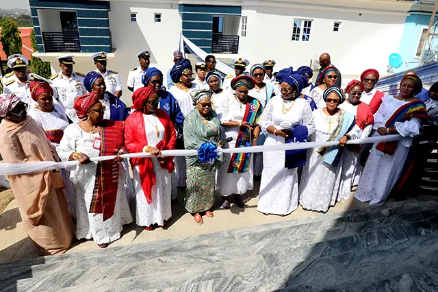 The Special Guest of Honour, Hajia Modupe Ibrahim inaugurating the newly remodeled NOWA Guest House Asokoro, Abuja