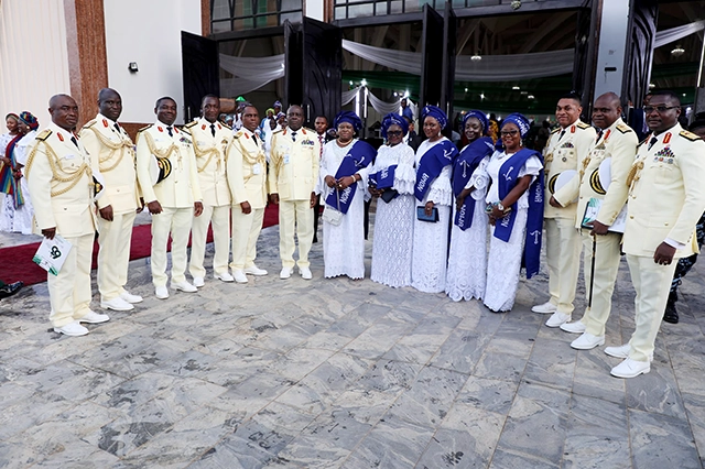 The Chief of Naval Staff Vice Admiral Emmanuel Ikechukwu Ogalla and his amiable beautiful wife Mrs Ijeoma Ogalla in Commemoration of the Nigerian 63rd Independence Celebration